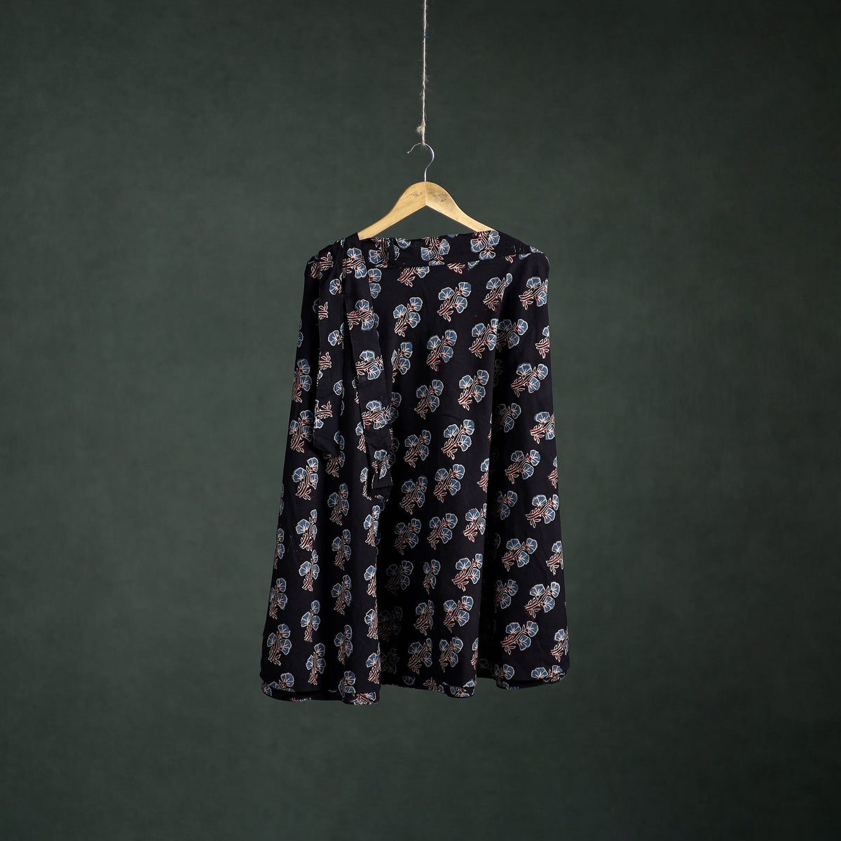 Ajrakh Hand Block Print Cotton Wrap Around Skirt 28