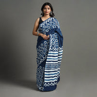 block printed saree