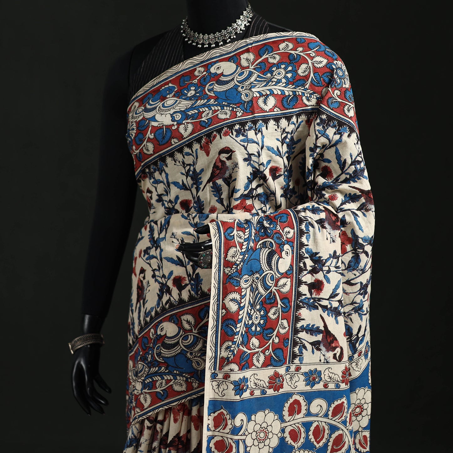 Kalamkari Printed Cotton Saree 23