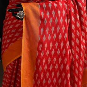 Pochampally Ikat Weave Mercerised Cotton Saree 24