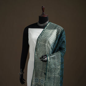 Pipad Hand Block Print Natural Dyed Kota Doria Cotton Dupatta 05