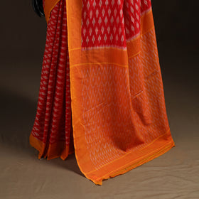 Pochampally Ikat Weave Mercerised Cotton Saree 24