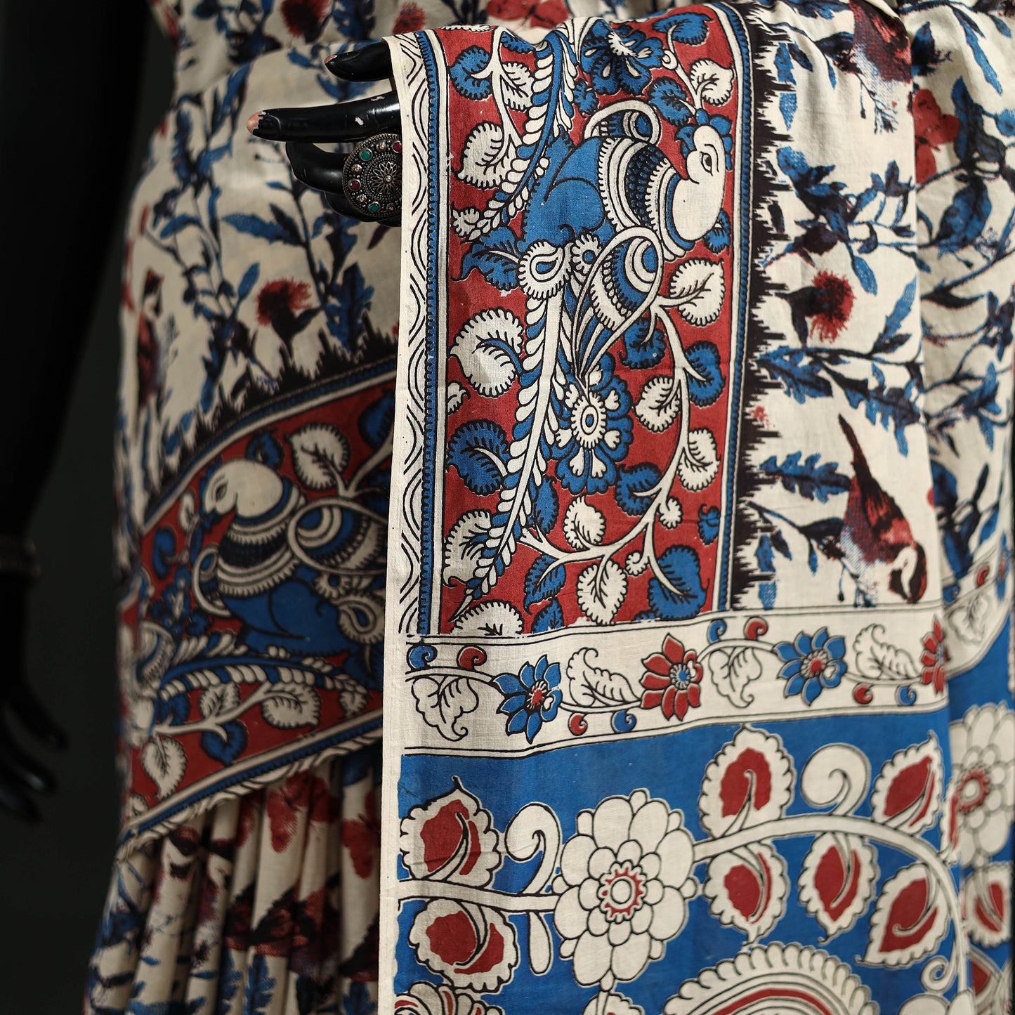 Kalamkari Printed Cotton Saree 23
