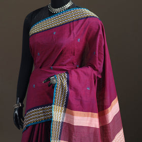 Star Flower Buti Jacquard Pure Handloom Cotton Saree 25