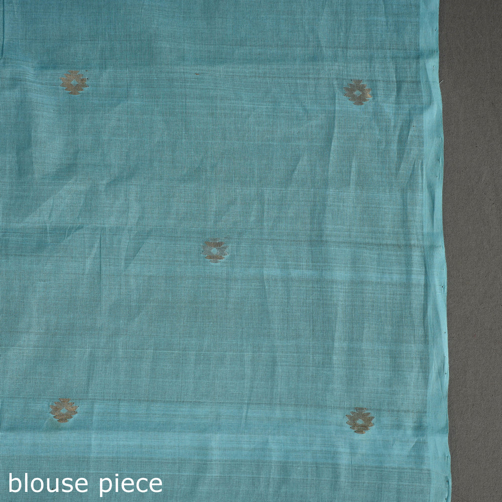 Blue - Twinkle Jamdani Cotton Handloom Saree 77