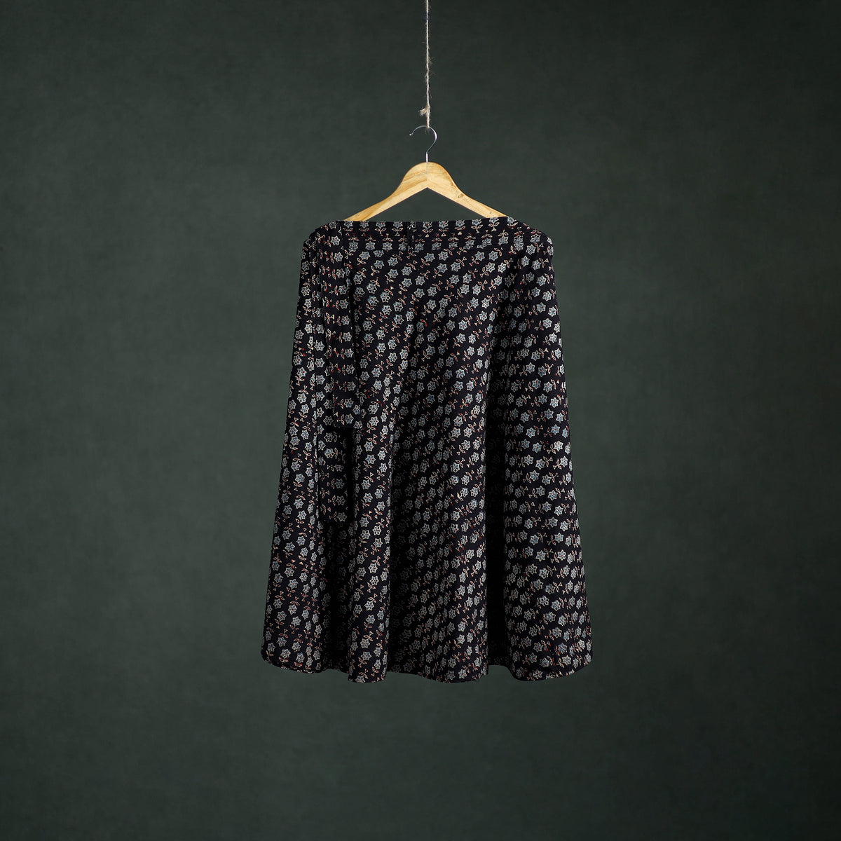 Ajrakh Hand Block Print Cotton Wrap Around Skirt 29