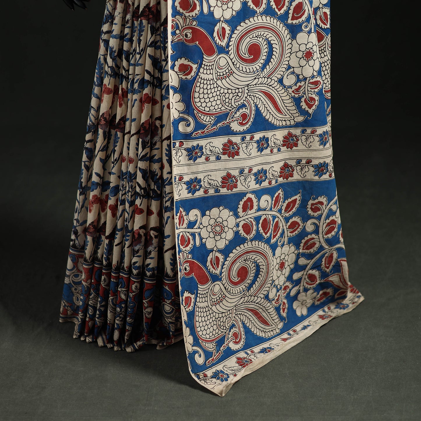 Kalamkari Printed Cotton Saree 23