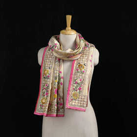 Ranihati Chanderi Silk Hand Embroidered Stole 56