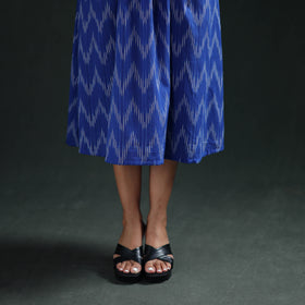 Pochampally Ikat Cotton Flared Long Dress for Women 05