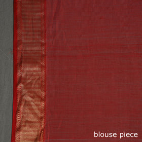 White - Traditional Handloom Maheshwari Silk Saree