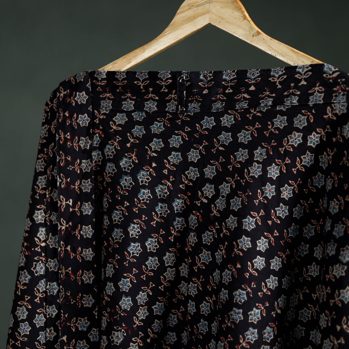 Ajrakh Hand Block Print Cotton Wrap Around Skirt 29