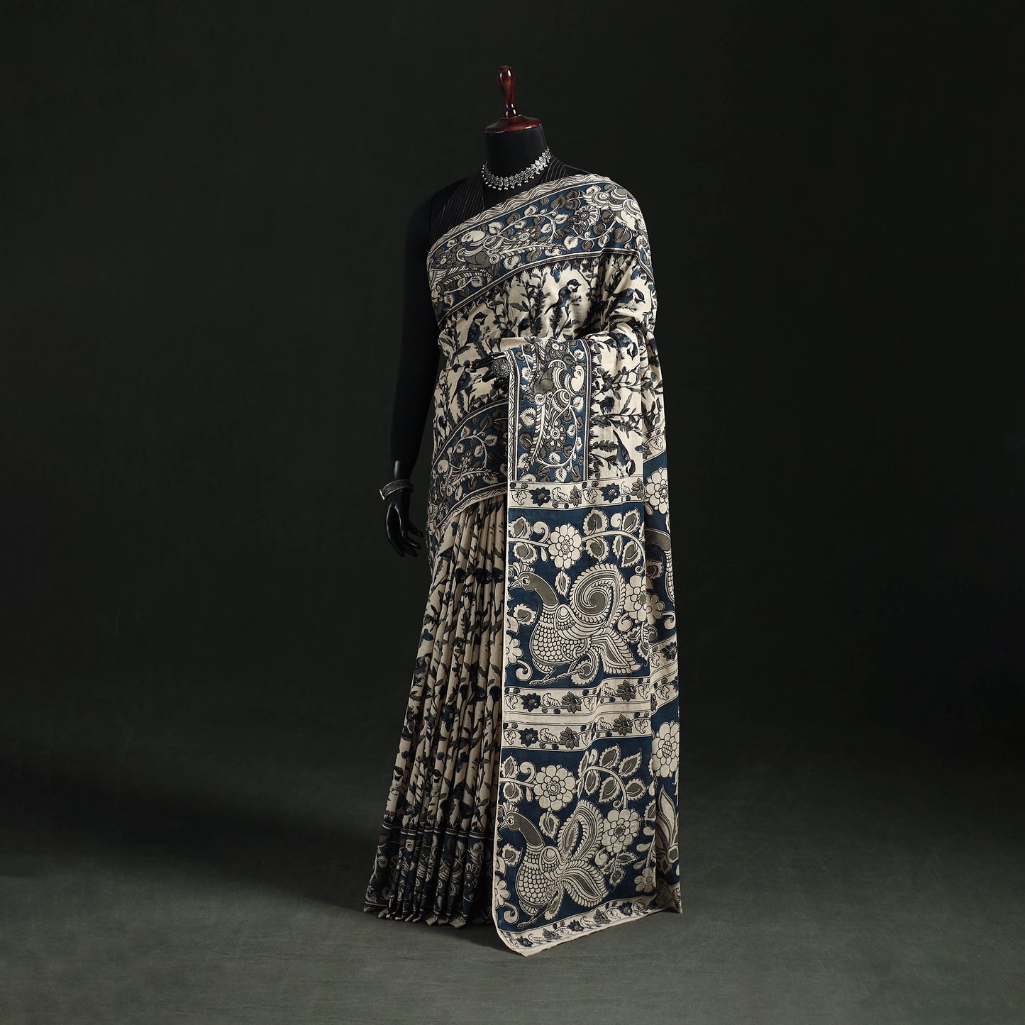 Kalamkari Printed Cotton Saree 24