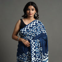 block printed saree