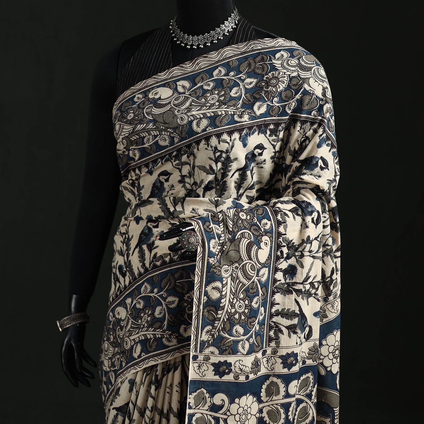 Kalamkari Printed Cotton Saree 24