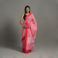 Narayanpet Zari Temple Dobby Cotton Handloom Saree 24