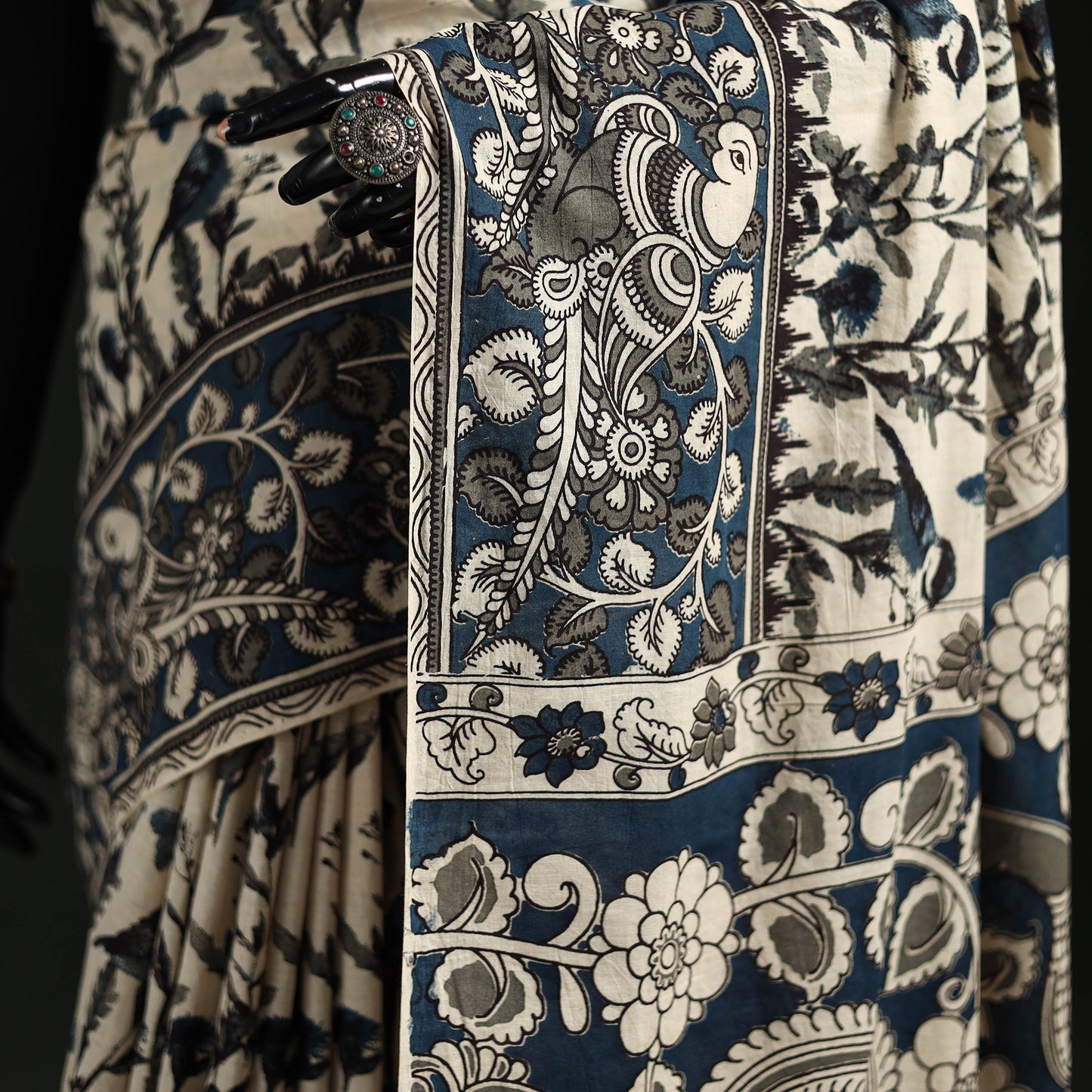 Kalamkari Printed Cotton Saree 24