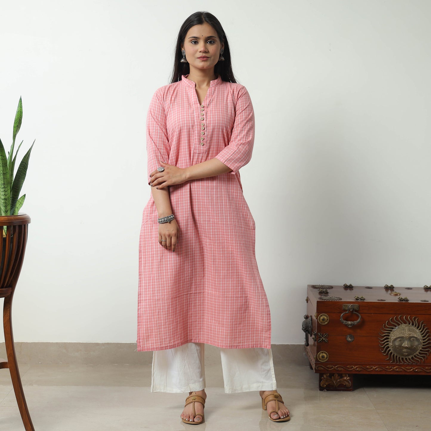 jacquard kurta
