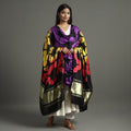  Shibori Clamp Dyed Modal Silk Dupatta with Zari Border 29 