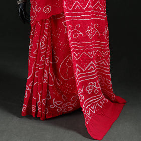 Kutch Bandhani Tie-Dye Cotton Saree 74