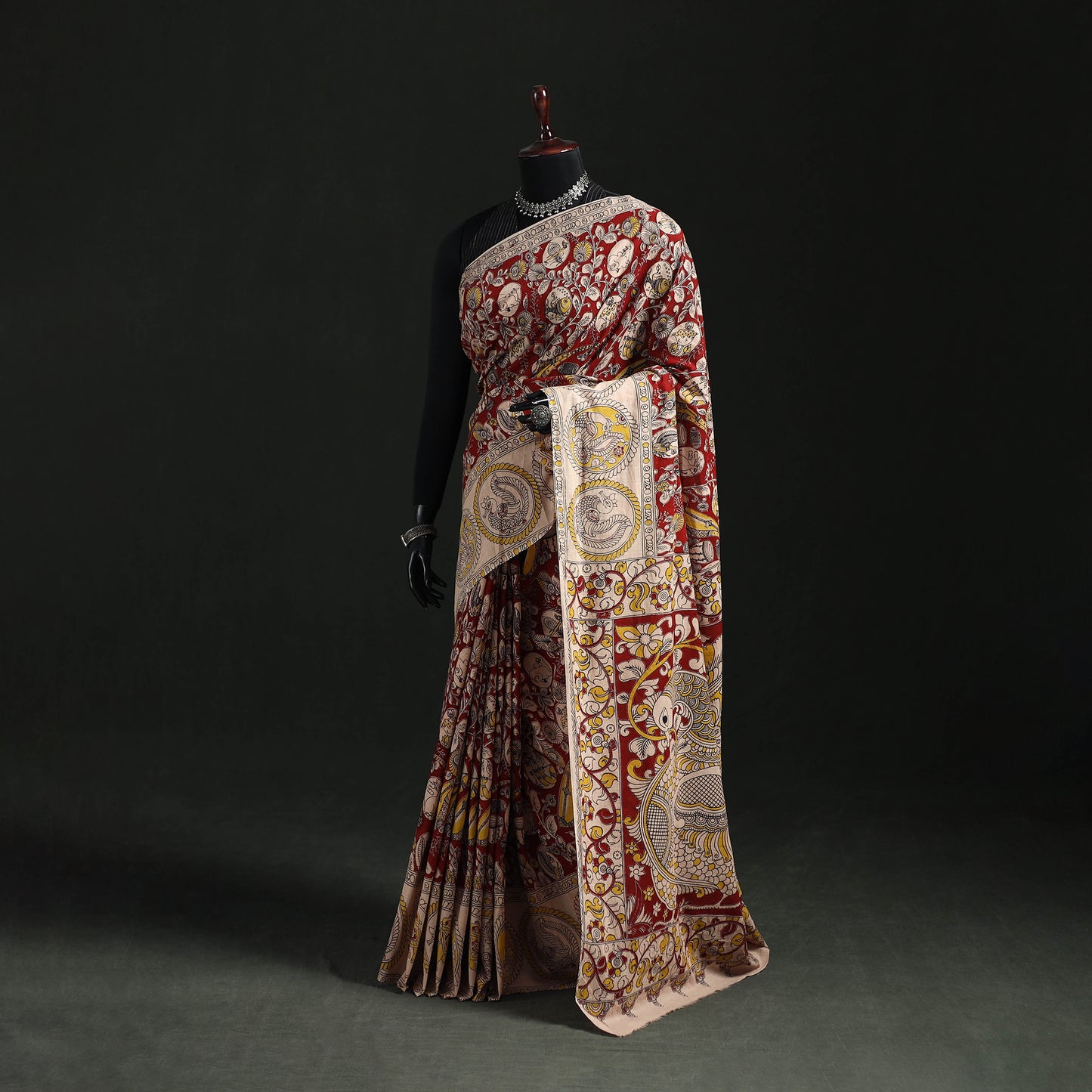 Kalamkari Printed Cotton Saree 25
