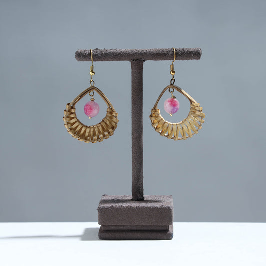 Handcrafted Drop Shaped Bamboo Earrings