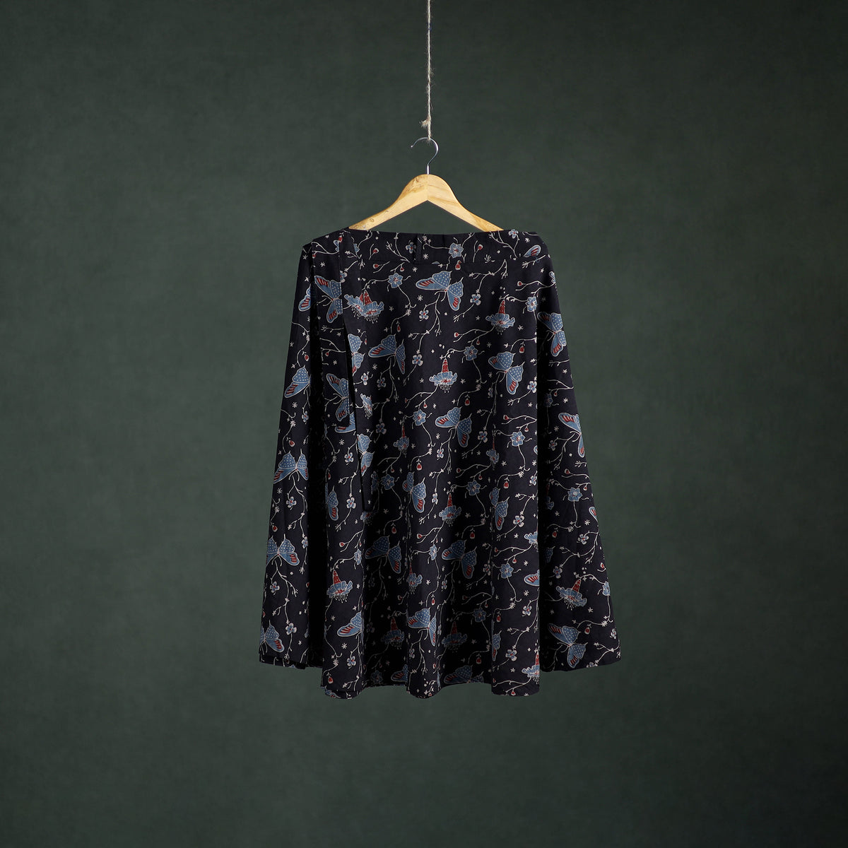 Ajrakh Hand Block Print Cotton Wrap Around Skirt 31