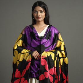  Shibori Clamp Dyed Modal Silk Dupatta with Zari Border 29 