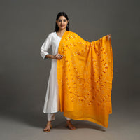 Orange - Kutch Tie & Dye Cotton Bandhani Dupatta 03