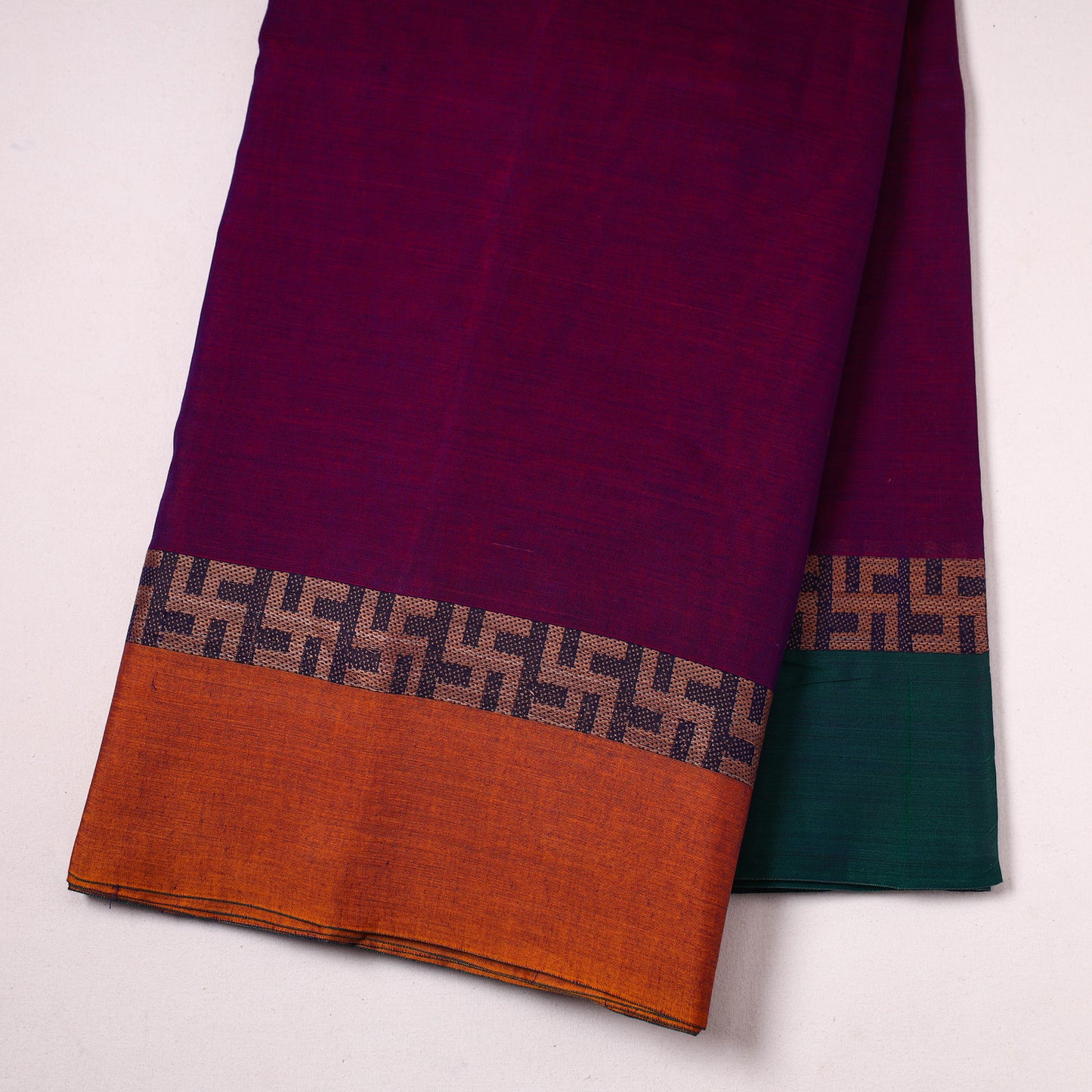  Purple Mercerised Cotton Dharwad Fabric