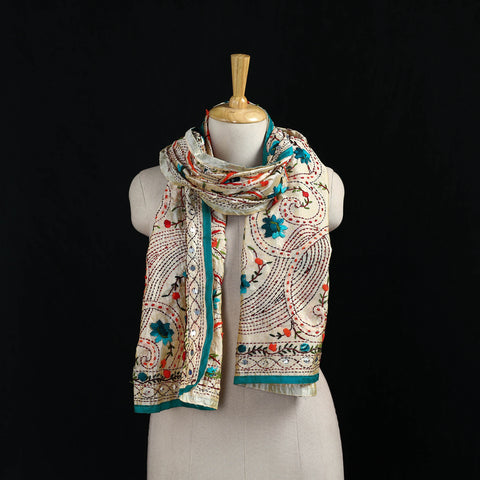 Ranihati Chanderi Silk Hand Embroidered Stole 65