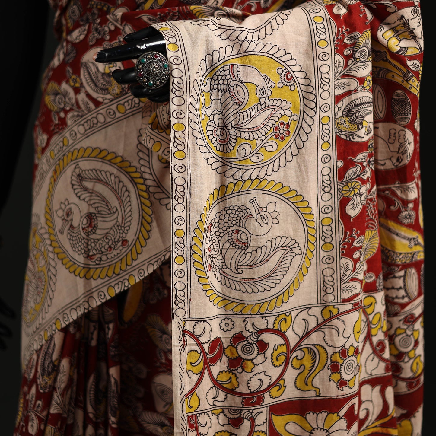 Kalamkari Printed Cotton Saree 25