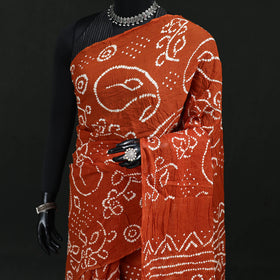 Kutch Bandhani Tie-Dye Cotton Saree 75