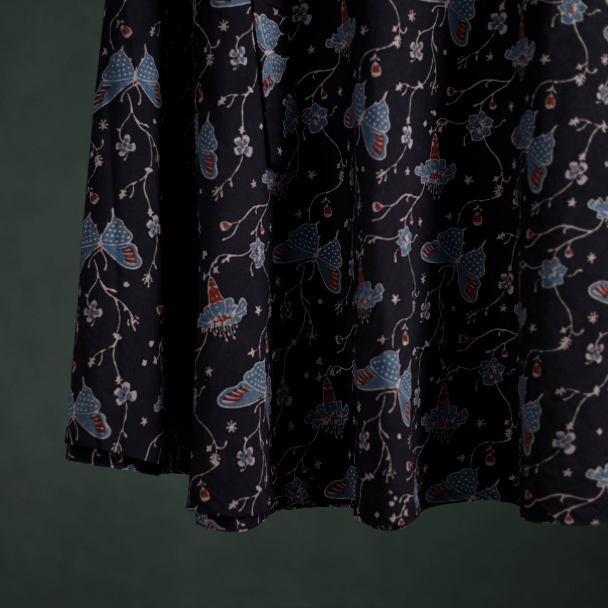 Ajrakh Hand Block Print Cotton Wrap Around Skirt 31