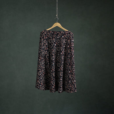 Ajrakh Hand Block Print Cotton Wrap Around Skirt 32