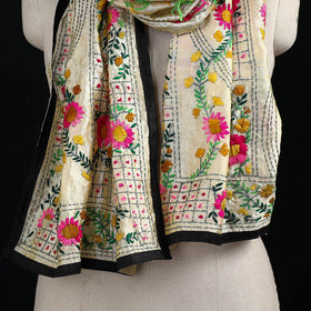 Ranihati Chanderi Silk Hand Embroidered Stole 68