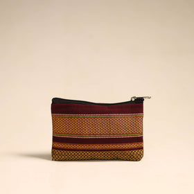  Yellow Khun Fabric Quilted Coin Pouch