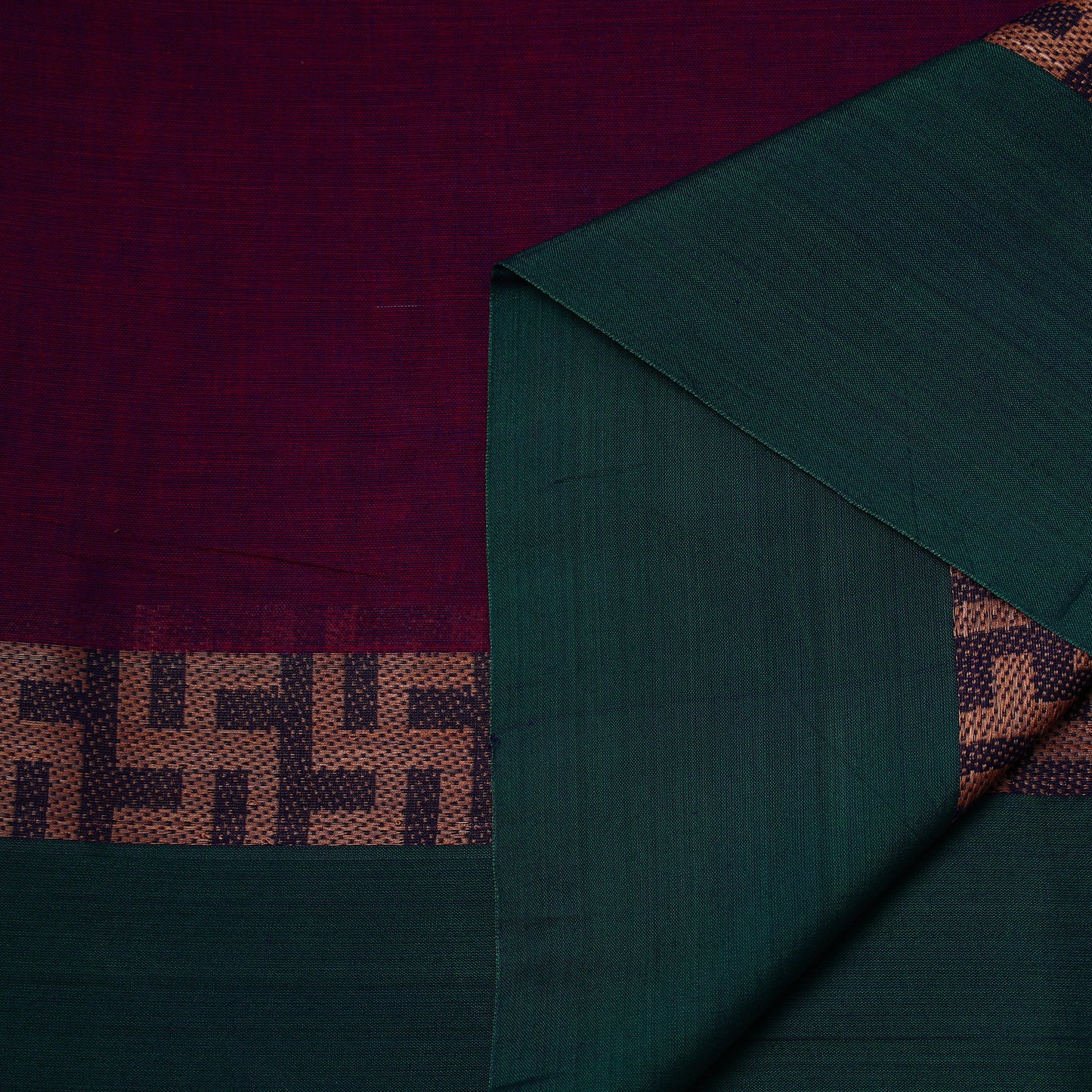  Purple Mercerised Cotton Dharwad Fabric