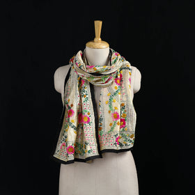 Ranihati Chanderi Silk Hand Embroidered Stole 68