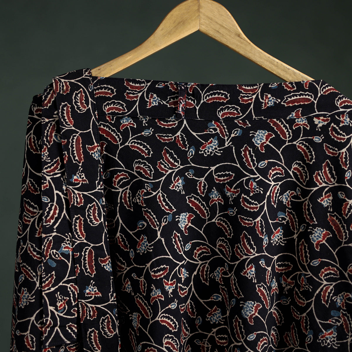 Ajrakh Hand Block Print Cotton Wrap Around Skirt 32