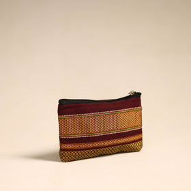  Yellow Khun Fabric Quilted Coin Pouch