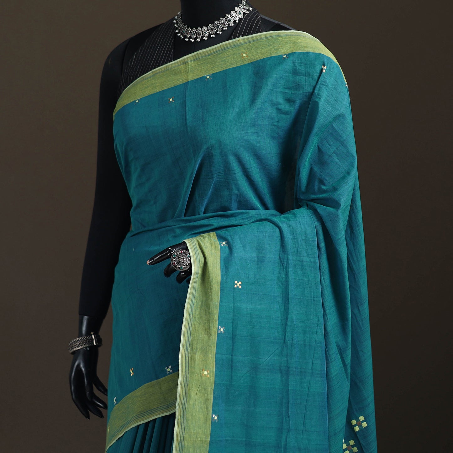 Godavari Jamdani 5 Square Buti Pure Handloom Cotton Saree 28
