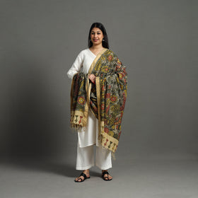 Grey - mangalagiri cotton handpainted pen work kalamkari