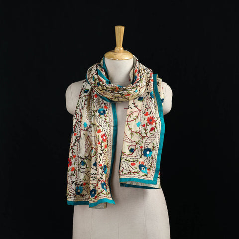 Ranihati Chanderi Silk Hand Embroidered Stole 71