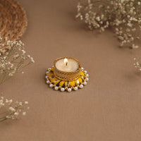 Handmade Gota & Bead Work Tealight Candle Holder 14