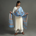 Buy Block Printed Chanderi Silk Sanganeri Dupatta