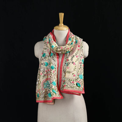 Ranihati Chanderi Silk Hand Embroidered Stole 72
