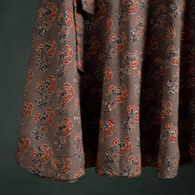 Ajrakh Hand Block Print Cotton Wrap Around Skirt 33