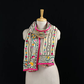 Ranihati Chanderi Silk Hand Embroidered Stole 74