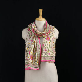 Ranihati Chanderi Silk Hand Embroidered Stole 75
