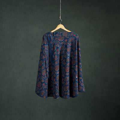 Ajrakh Hand Block Print Cotton Wrap Around Skirt 35